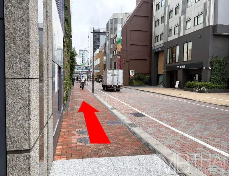 Route from Naka-okachimachi Station - step 5
