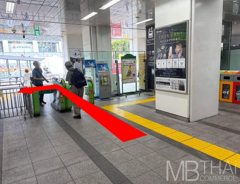Route from JR Okachimachi Station - step 2
