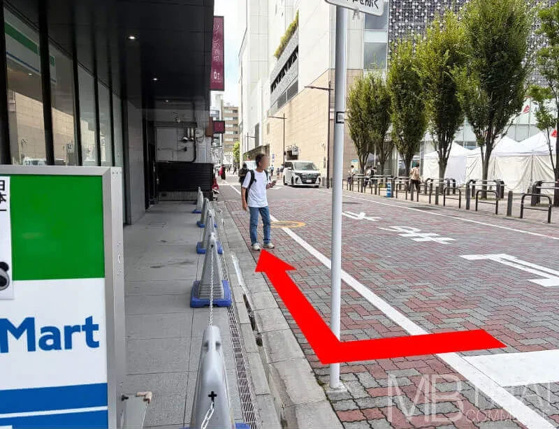 Route from JR Okachimachi Station - step 4