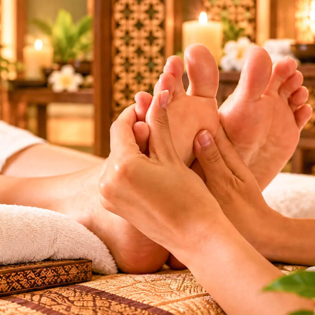 Four-hands Thai traditional massage